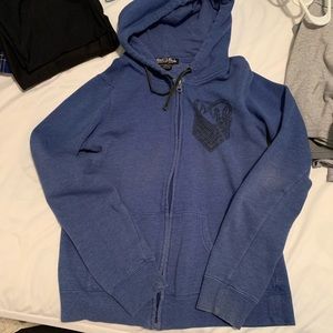 Blue metal mulisha sweatshirt